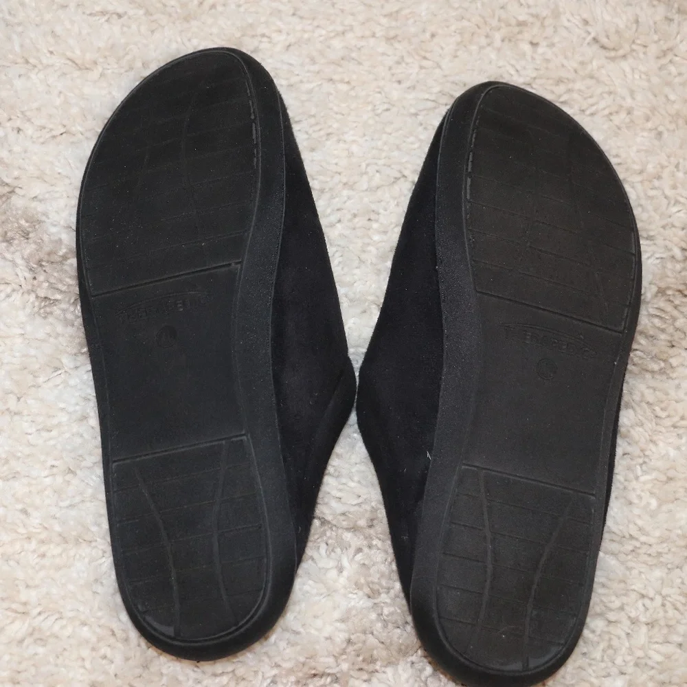 Mens New York Ranger Black Scuff Embroidered Logo Memory Foam Slipper Size XL - Picture 11 of 15